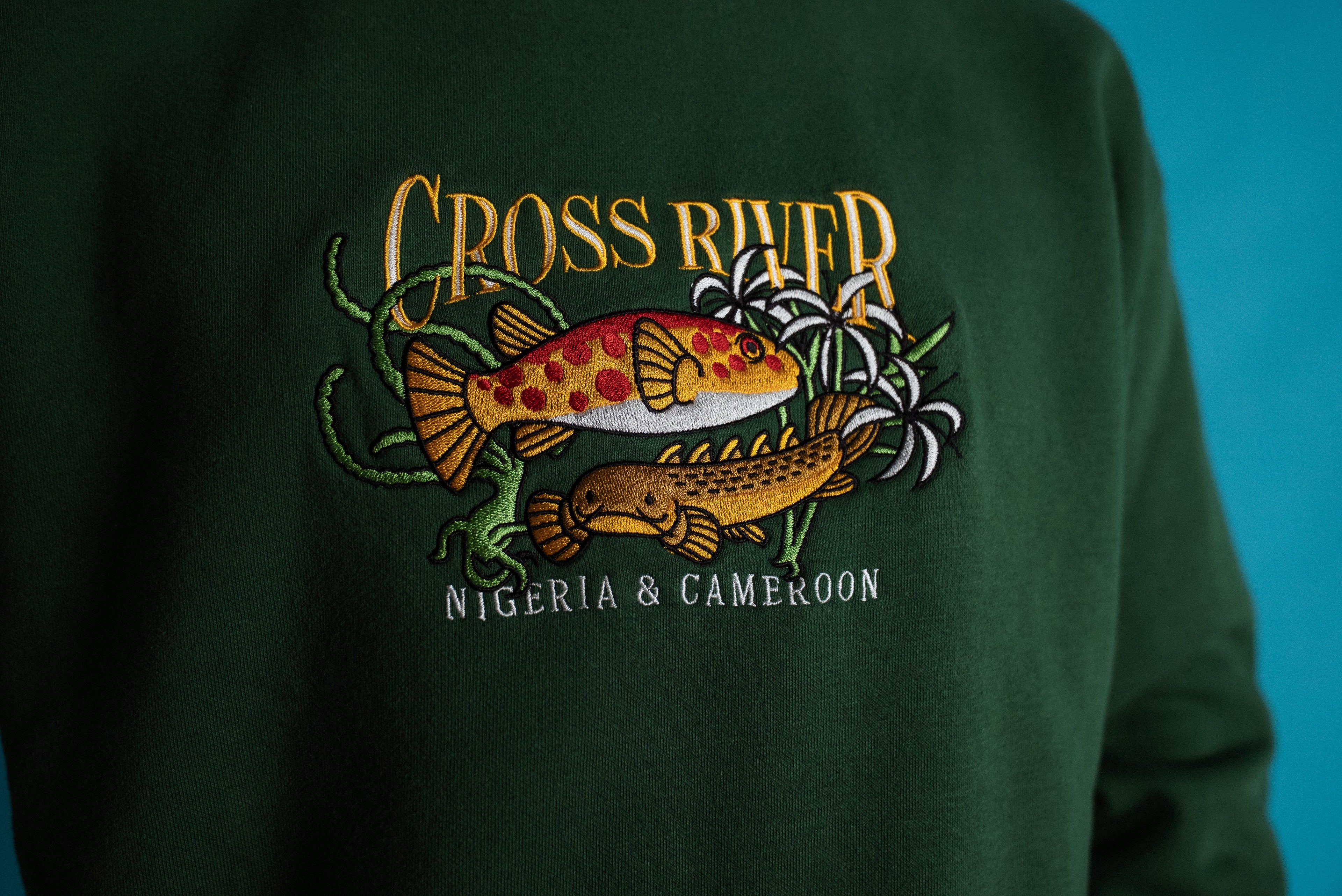 Cross River Embroidered Sweatshirt