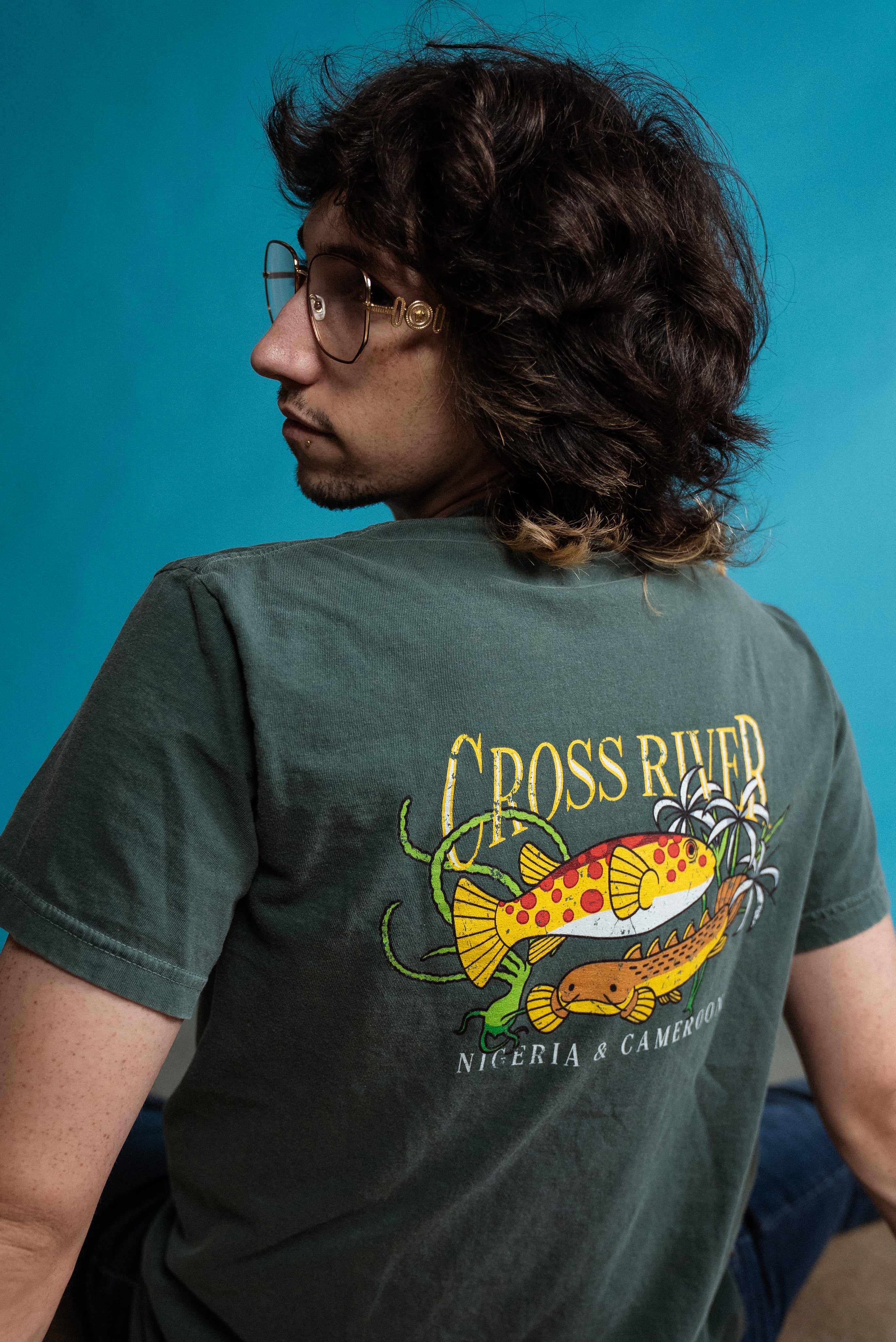 Cross River Embroidered Tee